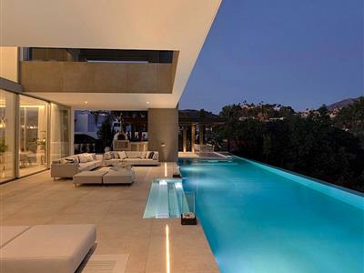 Casa Sarah Terrace Pool Night